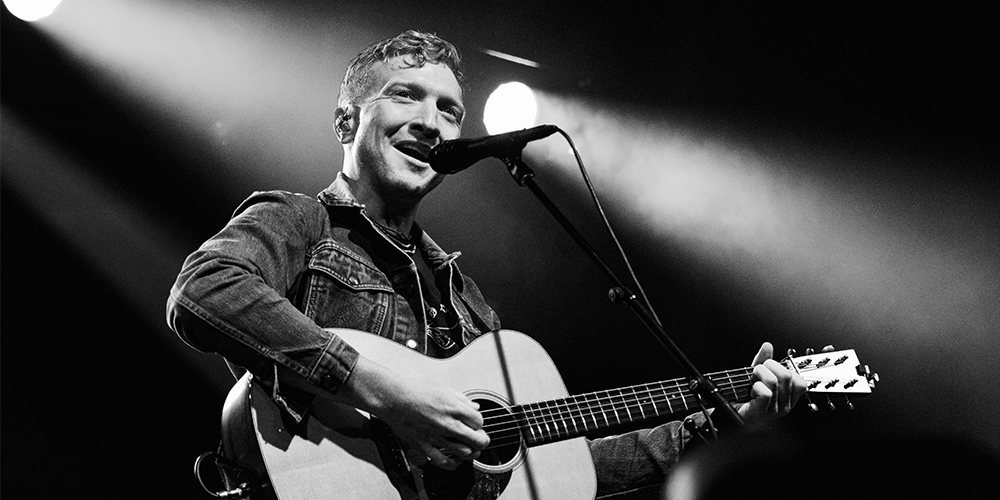 black and white photo of tyler childers taken by paige